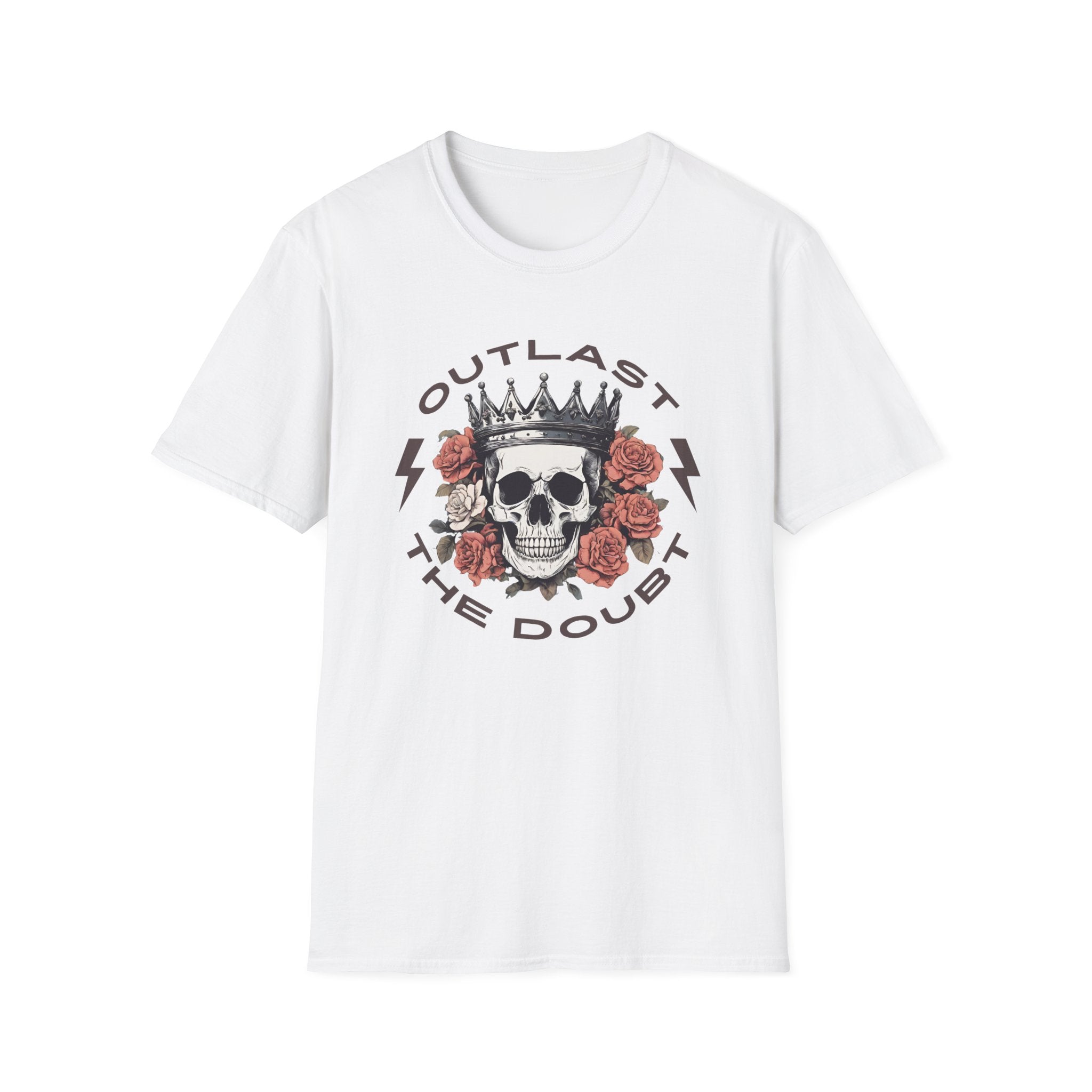 Outlast the Doubt Skull & Roses