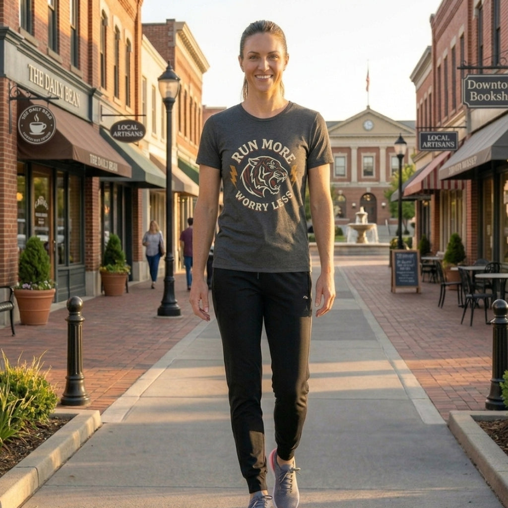 Run More Worry Less Tee
